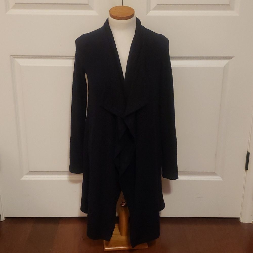 H by Bordeaux Navy Cardigan